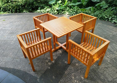 Çin Su geçirmez Bahçe Masa ve Sandalyeler, Masif Ahşap Bahçe Mobilyaları Kararlı Dayanıklı Tedarikçi