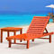 Plaj Sandalyesi Katı Ahşap Açık Mobilya Otel Yüzme Havuzu Için Katlanır Recliner Kanepe Tedarikçi