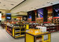 Mağaza Mağaza Alışveriş Merkezi İçin Kırmızı Şarap Ahşap Ekran Standı Dükkanı Ekran Vitrini Tedarikçi